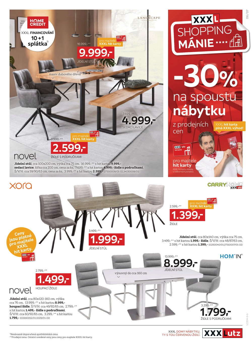 Leták XXXLutz leták -30 % na spoustu nábytku a bytových doplňků - strana 7