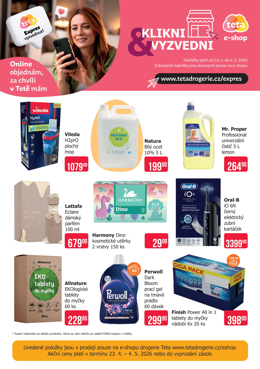Leták Teta drogerie - Speciální nabídka e-shop - strana 1