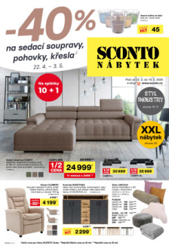 SCONTO Nábytek leták
