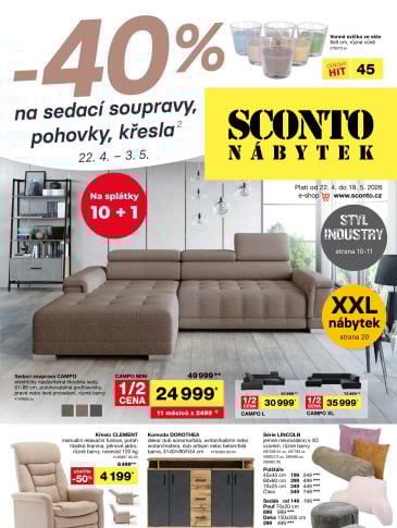 SCONTO Nábytek leták