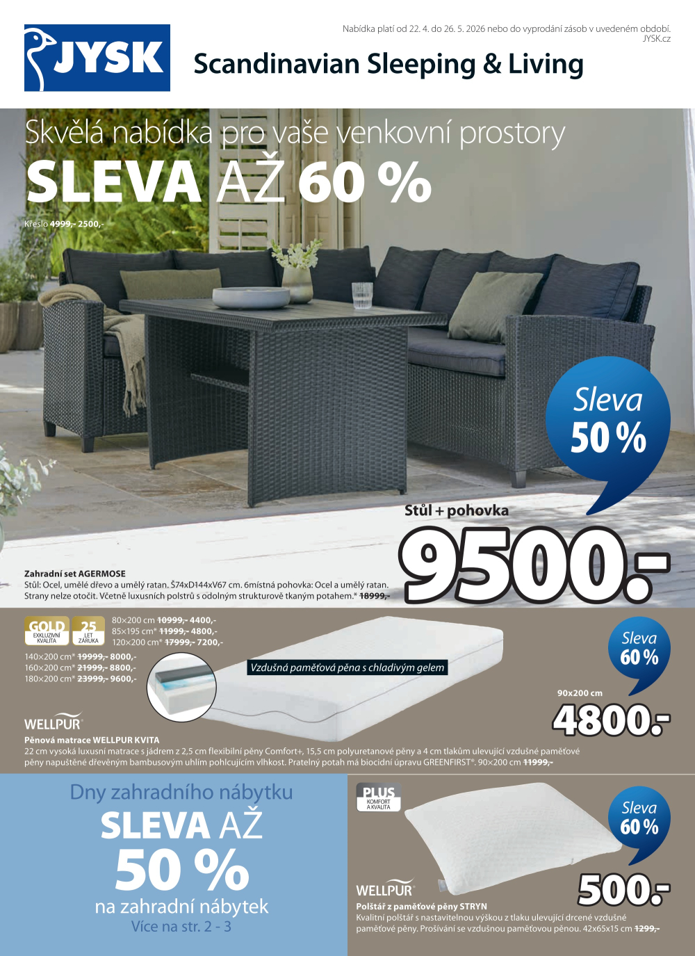 Leták Jysk leták - Výprodej až 65 % - strana 1