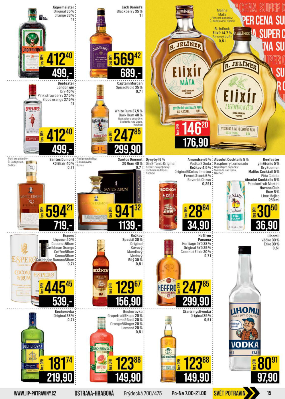 Leták JIP leták CC Cash & Carry - České Budějovice, Most, Náchod, Svoboda nad Úpou, Sušice - strana 15