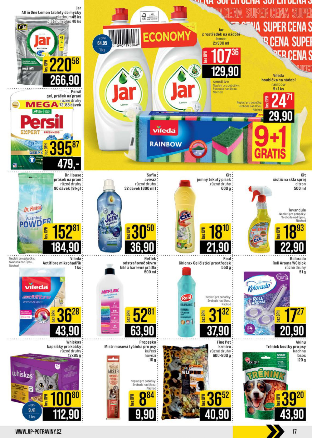 Leták JIP leták CC Cash & Carry - České Budějovice, Most, Náchod, Svoboda nad Úpou, Sušice - strana 17