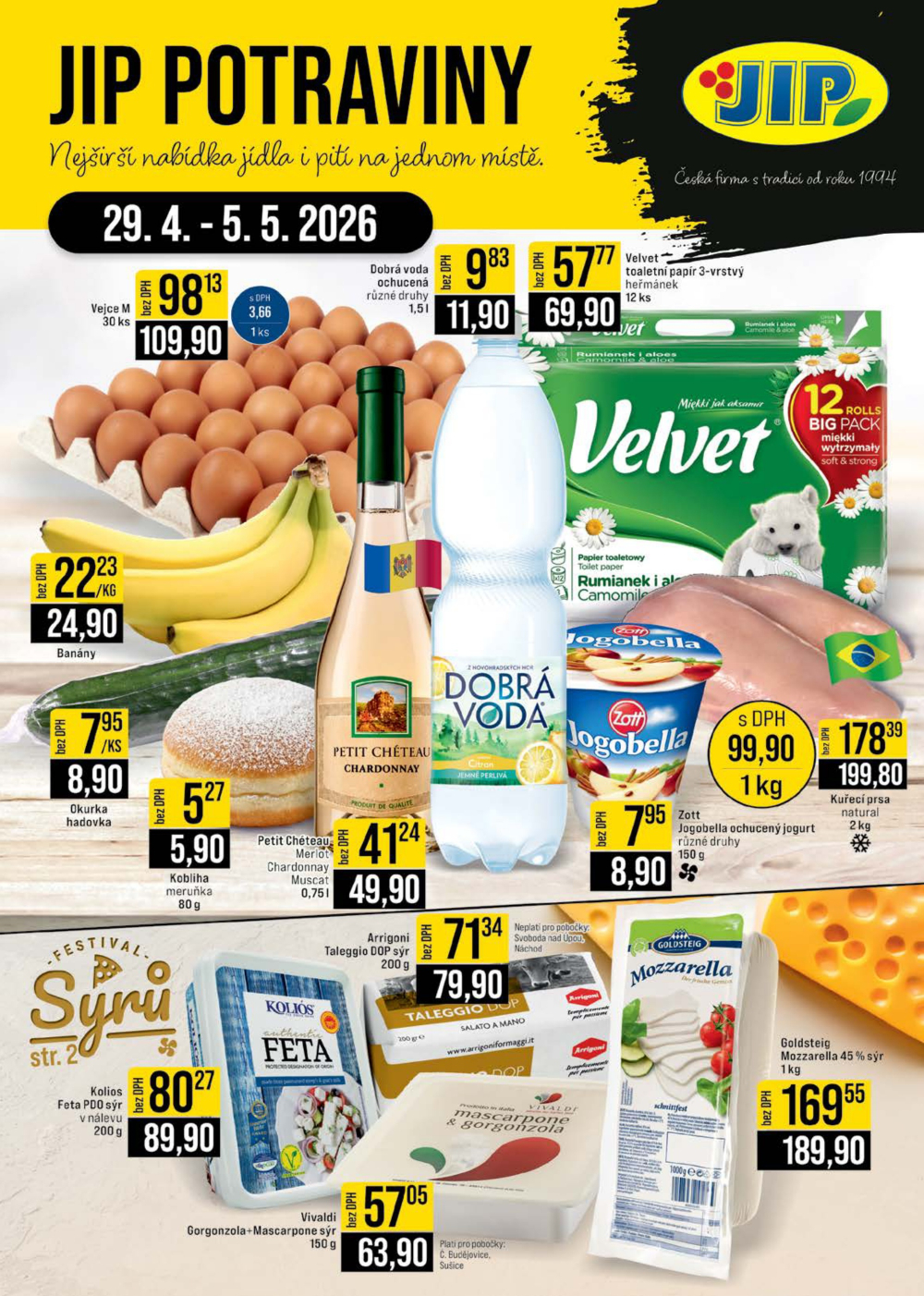 Leták JIP leták CC Cash & Carry - České Budějovice, Most, Náchod, Svoboda nad Úpou, Sušice - strana 1