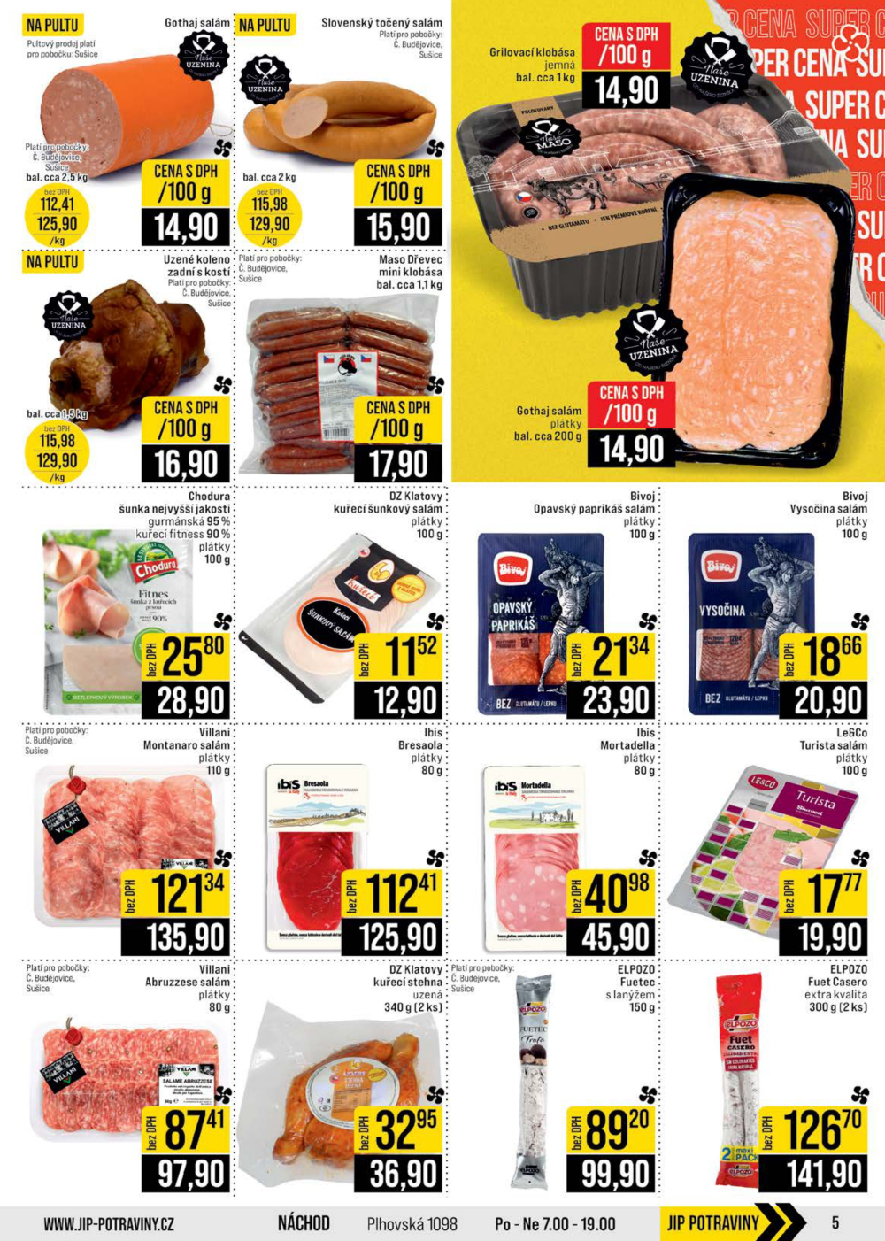 Leták JIP leták CC Cash & Carry - České Budějovice, Most, Náchod, Svoboda nad Úpou, Sušice - strana 5