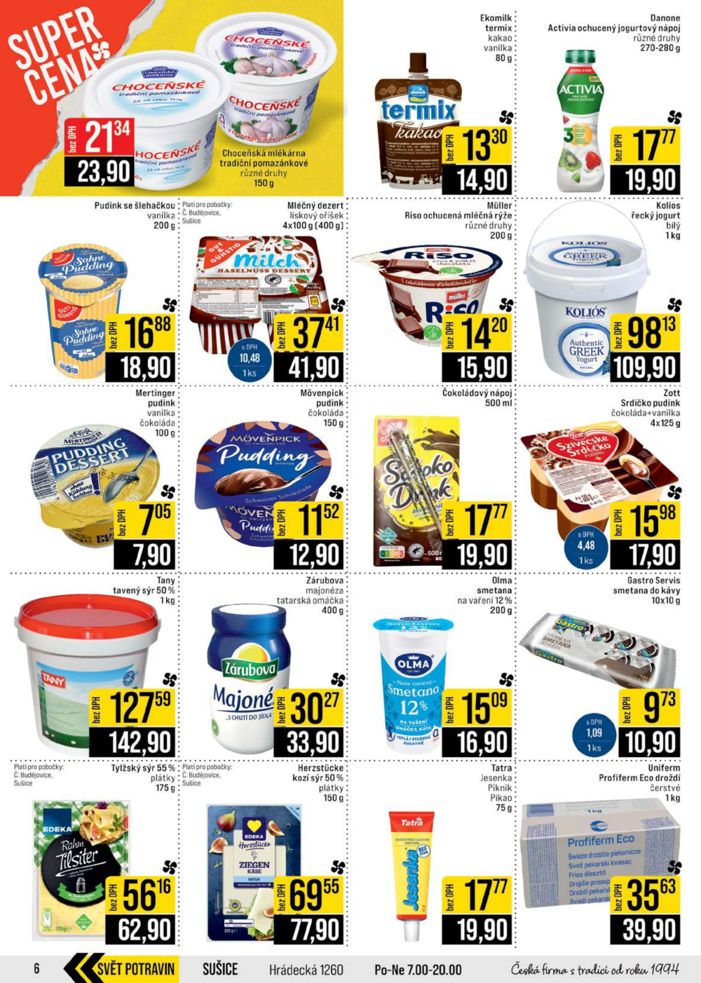 Leták JIP leták CC Cash & Carry - České Budějovice, Most, Náchod, Svoboda nad Úpou, Sušice - strana 6