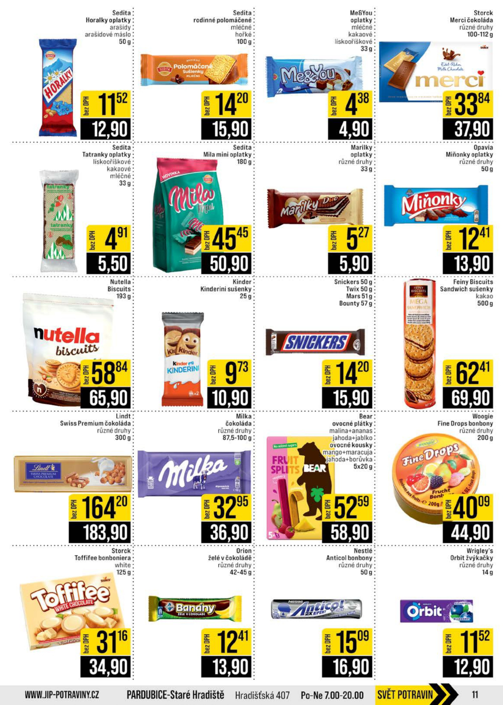 Leták JIP leták CC Cash & Carry - Brno, Ostrava, Praha, Polička, Olomouc, Karlovy Vary, Zlín, Jilemnice, Pardubice - strana 11