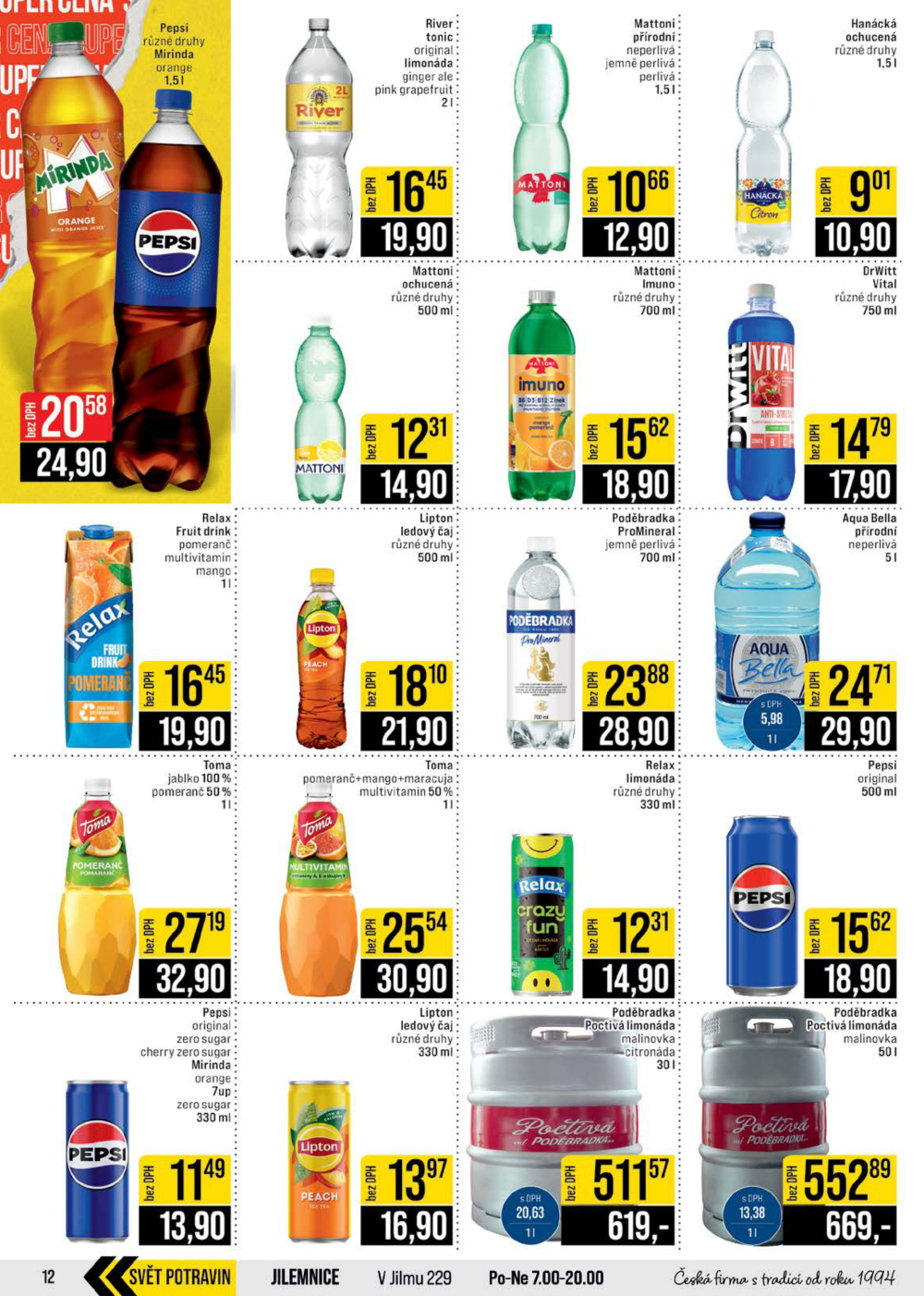 Leták JIP leták CC Cash & Carry - Brno, Ostrava, Praha, Polička, Olomouc, Karlovy Vary, Zlín, Jilemnice, Pardubice - strana 12