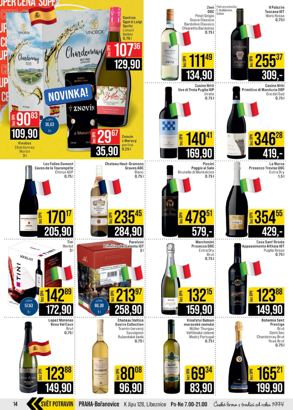 Leták JIP leták CC Cash & Carry - Brno, Ostrava, Praha, Polička, Olomouc, Karlovy Vary, Zlín, Jilemnice, Pardubice - strana 14