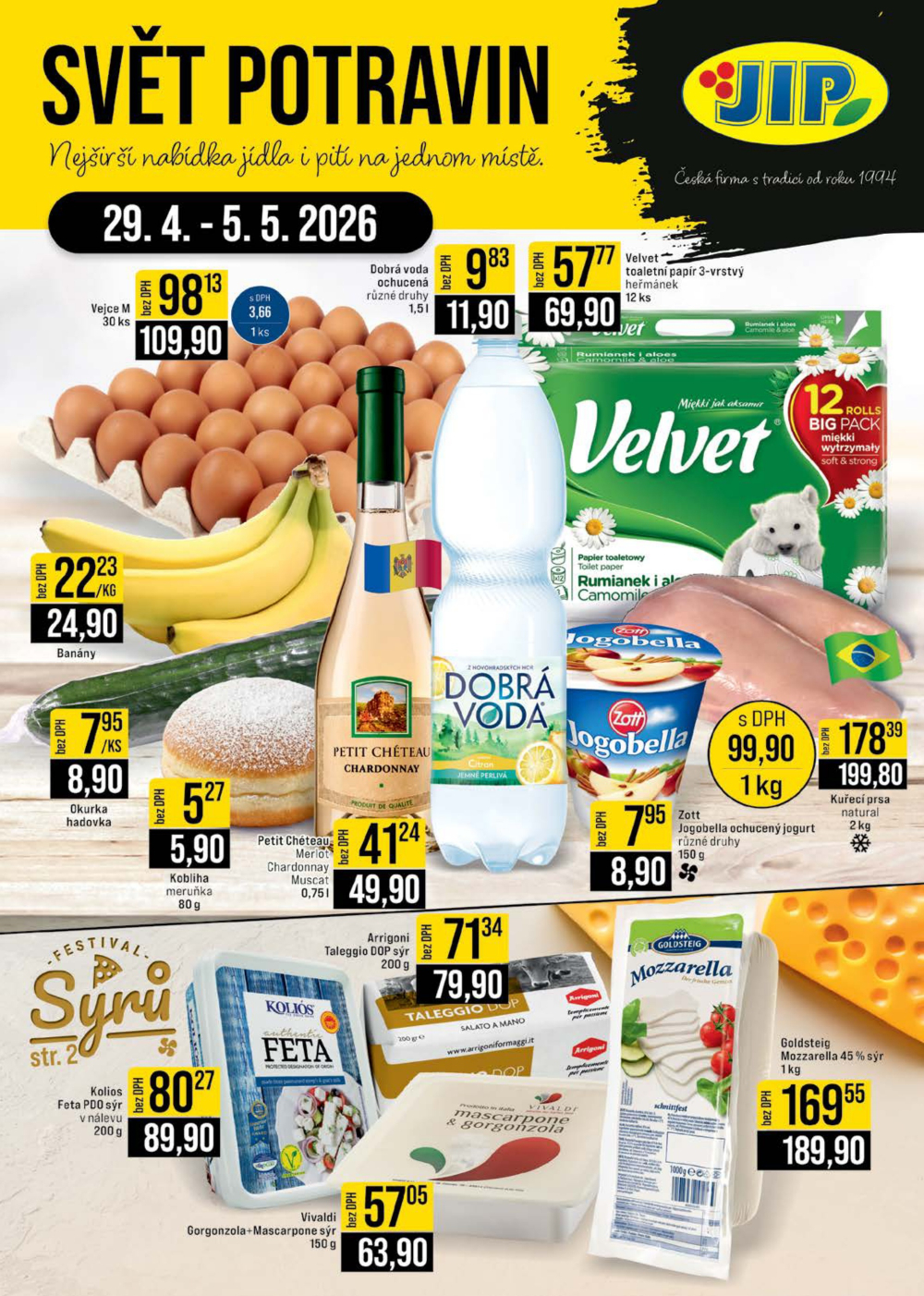 Leták JIP leták CC Cash & Carry - Brno, Ostrava, Praha, Polička, Olomouc, Karlovy Vary, Zlín, Jilemnice, Pardubice - strana 1
