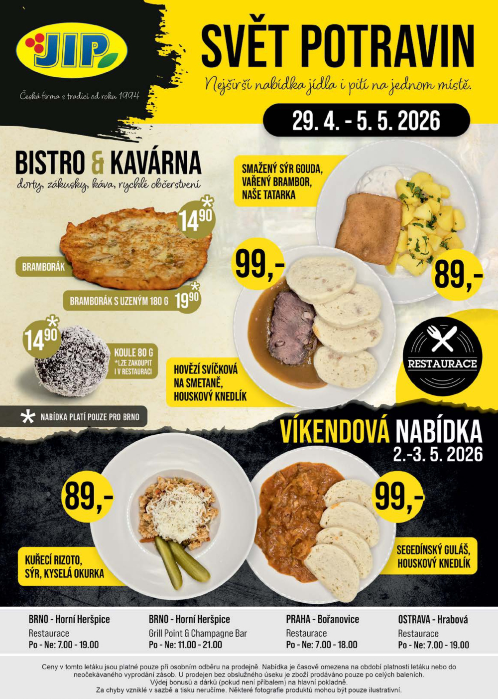 Leták JIP leták CC Cash & Carry - Brno, Ostrava, Praha, Polička, Olomouc, Karlovy Vary, Zlín, Jilemnice, Pardubice - strana 20