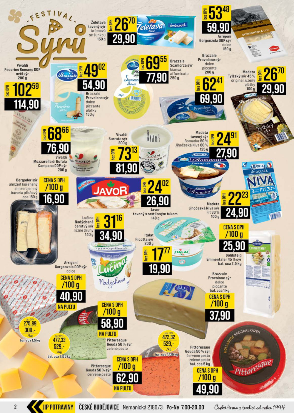 Leták JIP leták CC Cash & Carry - Brno, Ostrava, Praha, Polička, Olomouc, Karlovy Vary, Zlín, Jilemnice, Pardubice - strana 2