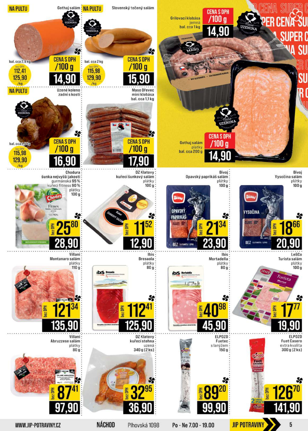 Leták JIP leták CC Cash & Carry - Brno, Ostrava, Praha, Polička, Olomouc, Karlovy Vary, Zlín, Jilemnice, Pardubice - strana 5