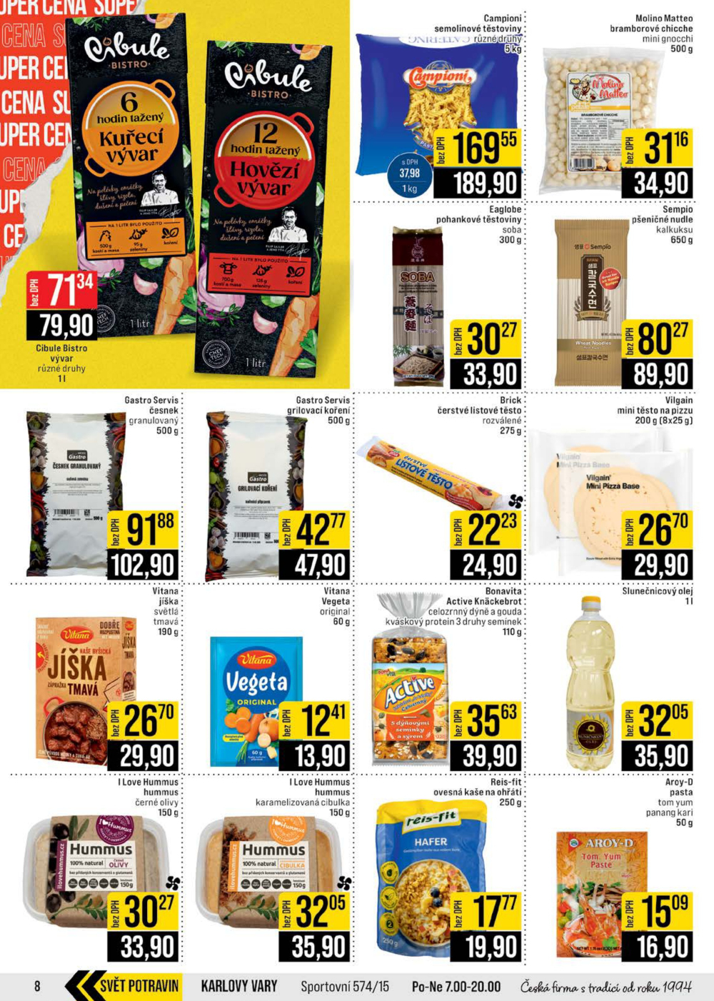 Leták JIP leták CC Cash & Carry - Brno, Ostrava, Praha, Polička, Olomouc, Karlovy Vary, Zlín, Jilemnice, Pardubice - strana 8