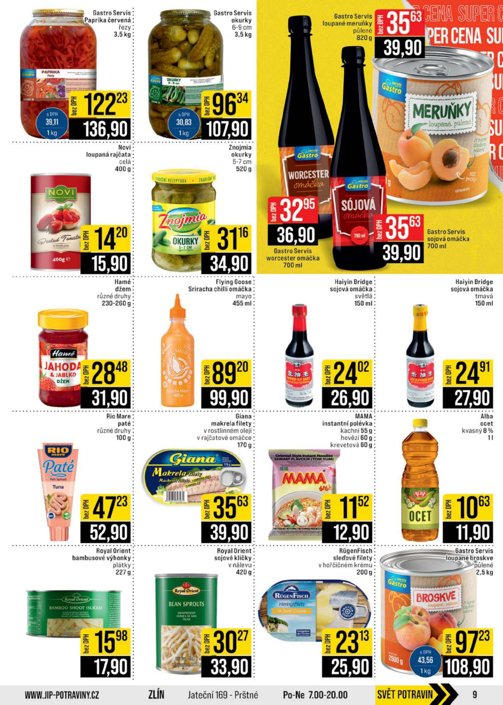 Leták JIP leták CC Cash & Carry - Brno, Ostrava, Praha, Polička, Olomouc, Karlovy Vary, Zlín, Jilemnice, Pardubice - strana 9