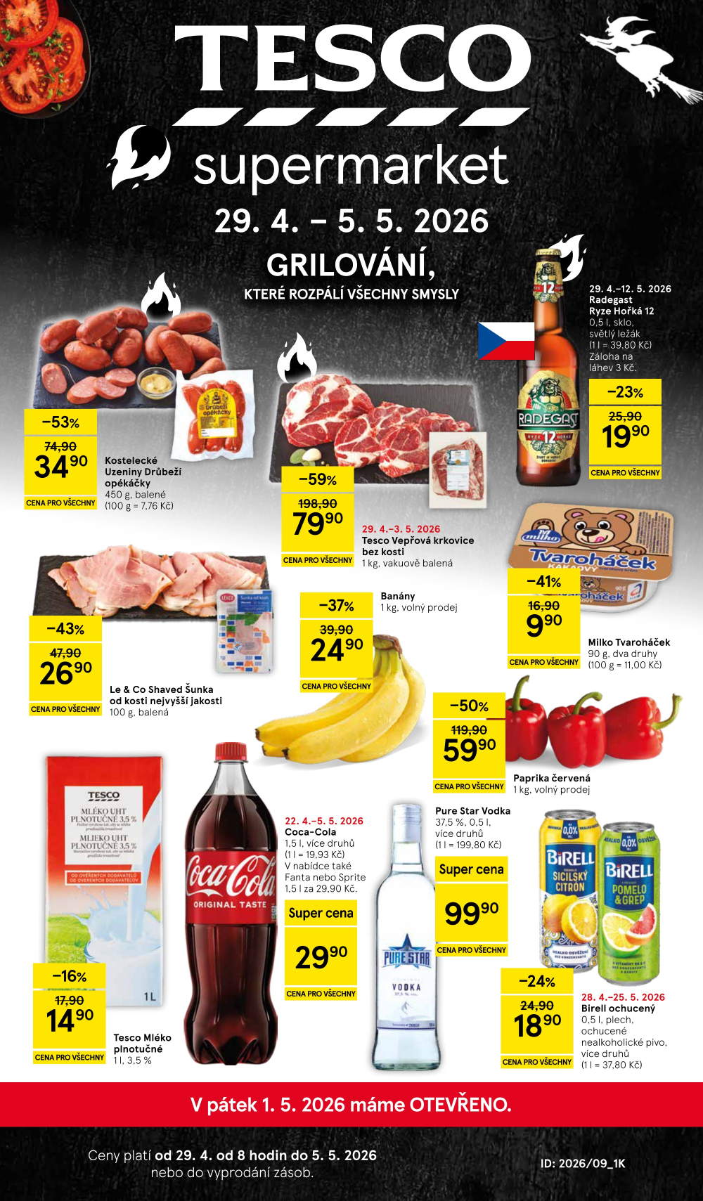 Leták Tesco supermarket leták - strana 1