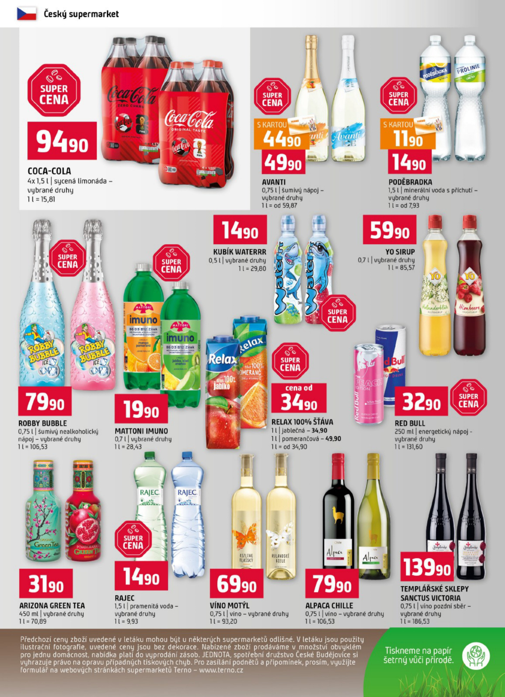 Leták Terno leták - Trhové Sviny, Bechyně, Třeboň, Týn nad Vltavou, České Budějovice, Hradec Králové, Olomouc, Borovany, Zlín, Český K - strana 12