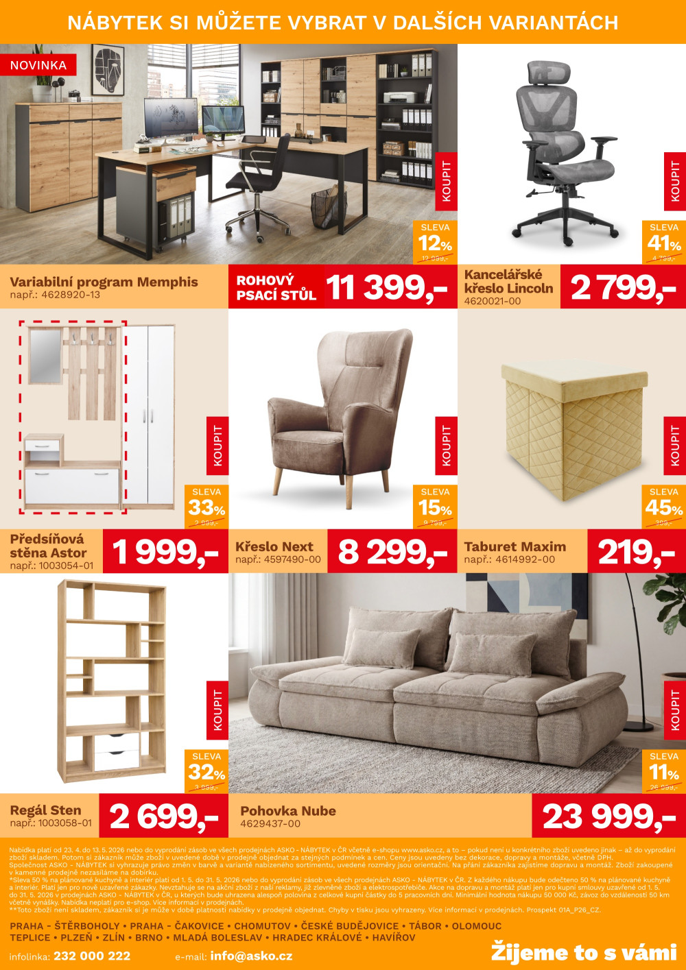 Leták ASKO nábytek leták - Akční nabídka - strana 4