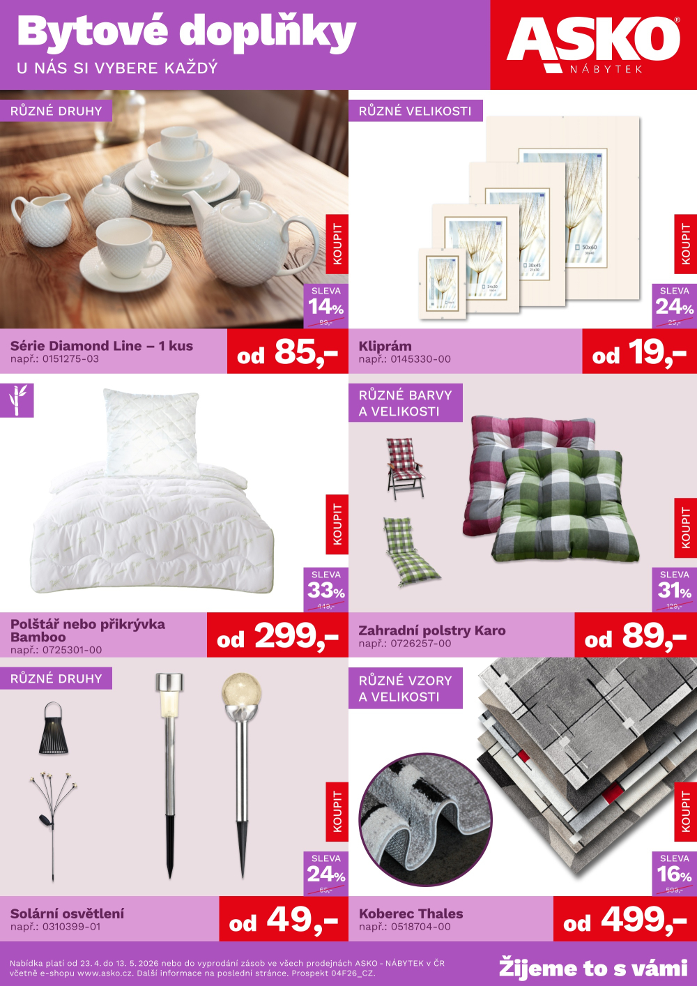Leták ASKO nábytek leták - Bytové doplňky - strana 1