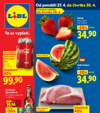Akční leták Lidl  od pondělí
