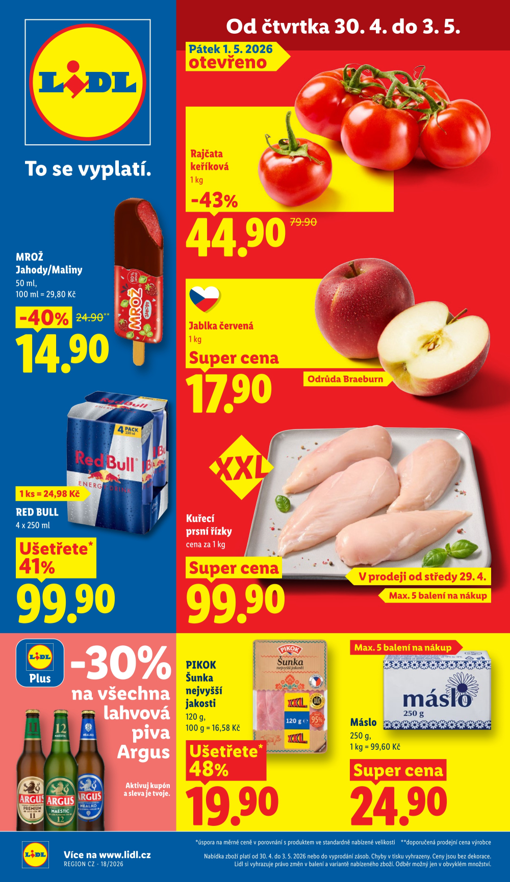 Leták Lidl leták od čtvrtka - strana 1