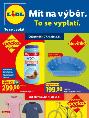 Lidl leták - Nabídka spotřebního zboží