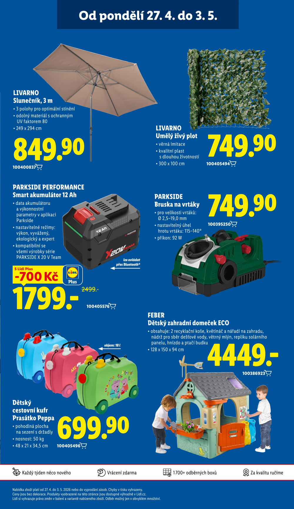 Leták Lidl leták - Nabídka spotřebního zboží - strana 29