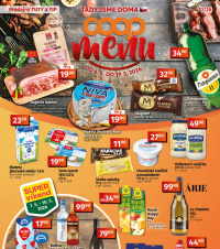 Akční leták COOP  - TIP a TUTY Menu
