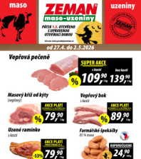 ZEMAN maso - uzeniny letáky