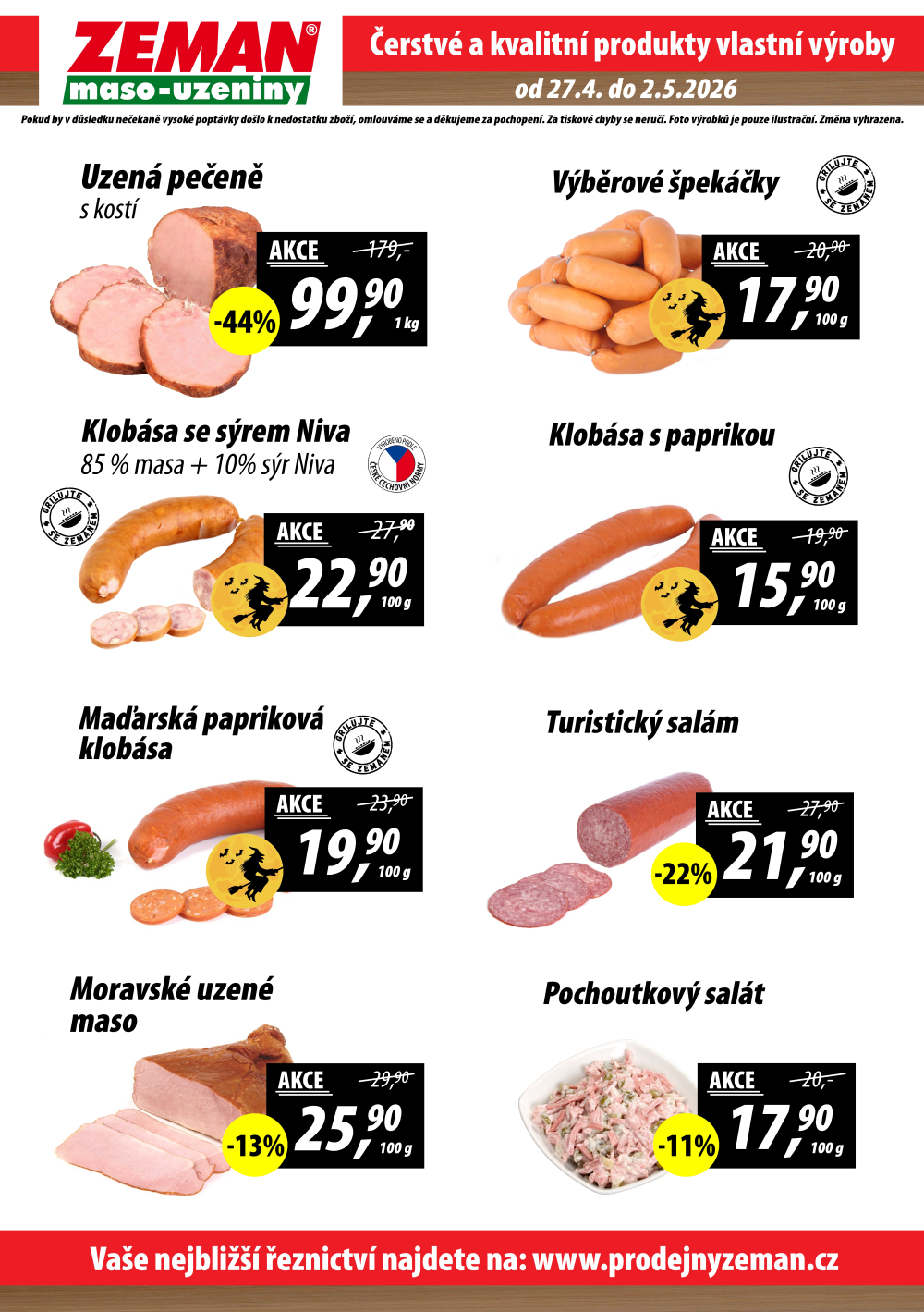 Leták ZEMAN maso - uzeniny leták - strana 2
