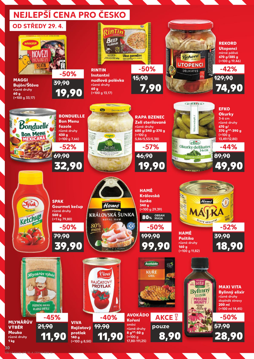 Leták Kaufland leták Praha 3 - Jarov - strana 30