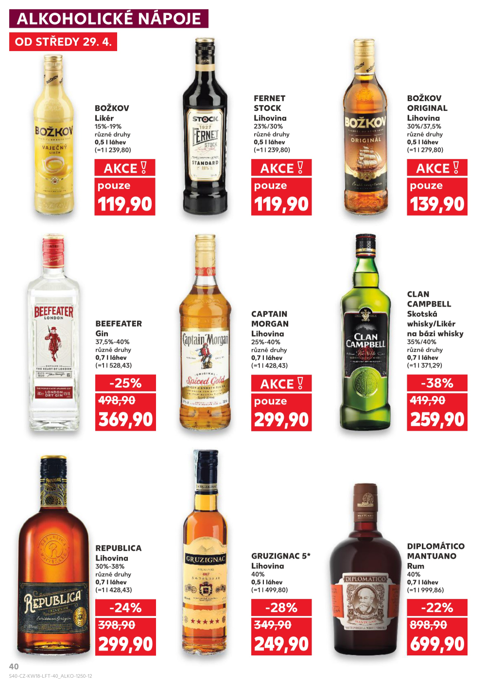 Leták Kaufland leták Praha 3 - Jarov - strana 40