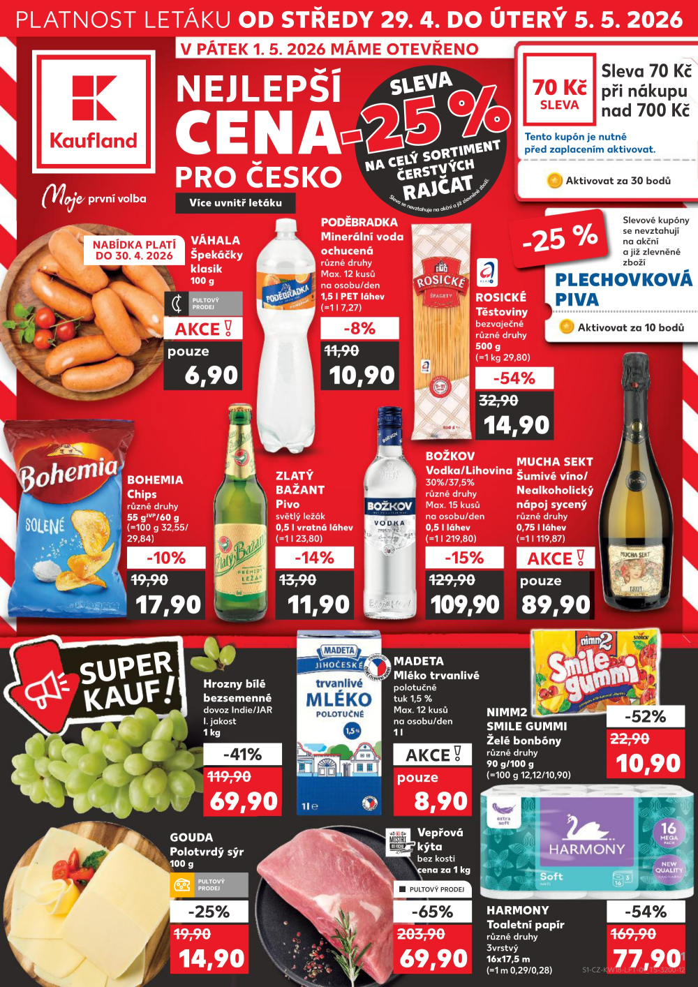 Leták Kaufland leták Brno - Židenice - strana 1