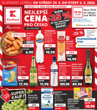 Akční leták Kaufland  Plzeň, Karlovarská