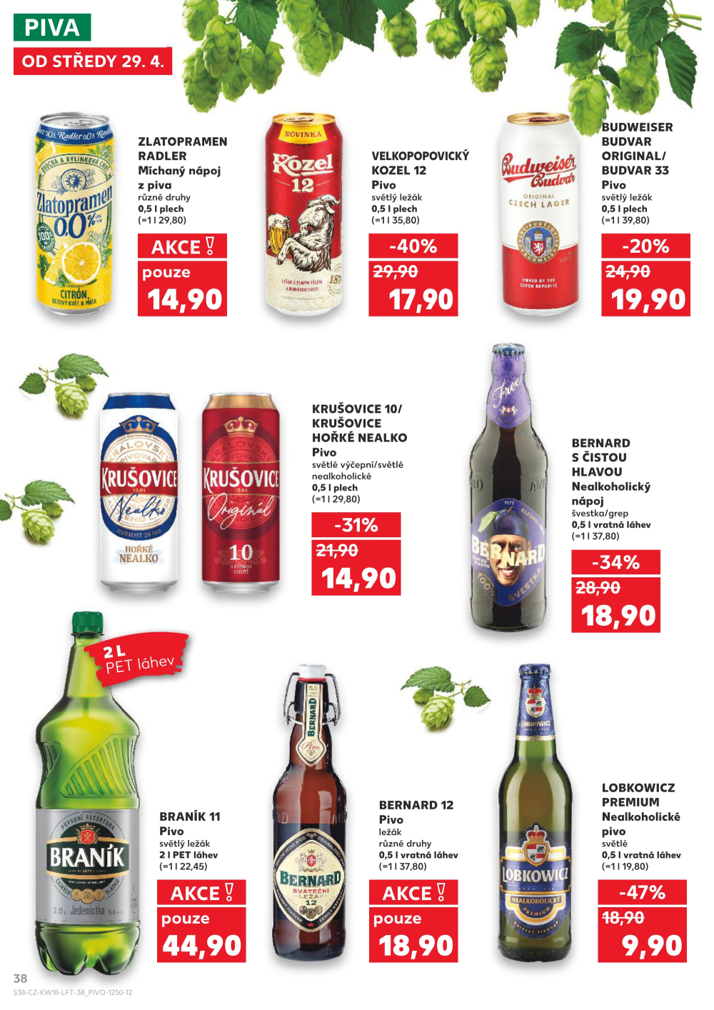 Leták Kaufland leták Praha 8 - Libeň - strana 38