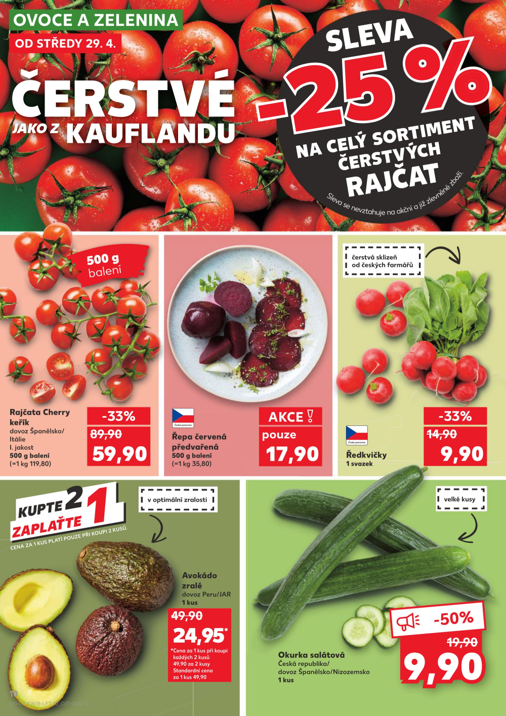 Leták Kaufland leták Veselí nad Lužnicí - strana 10