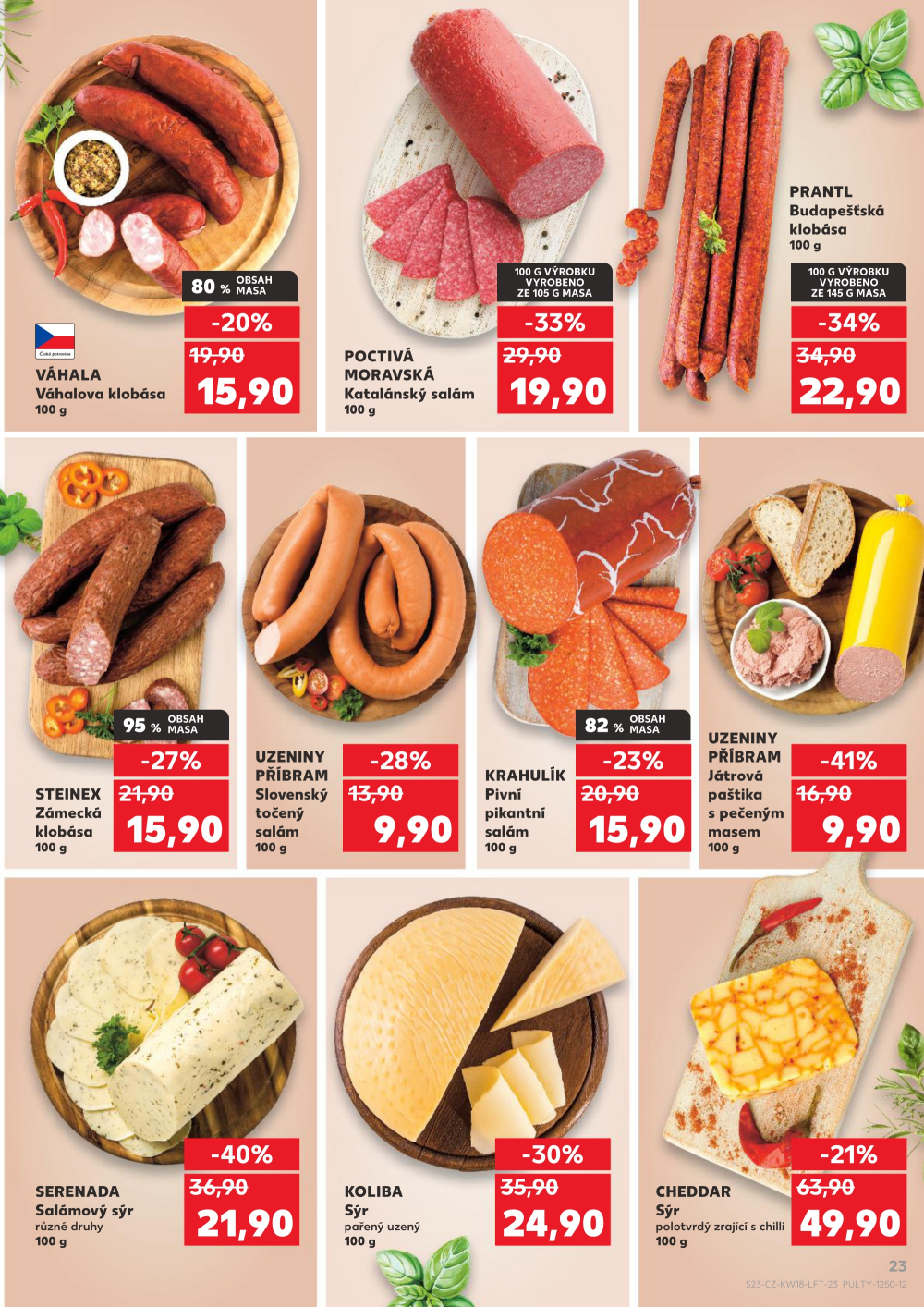 Leták Kaufland leták Veselí nad Lužnicí - strana 23