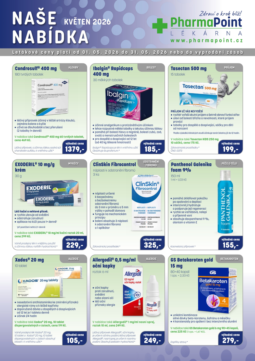 Leták PharmaPoint leták B - strana 1