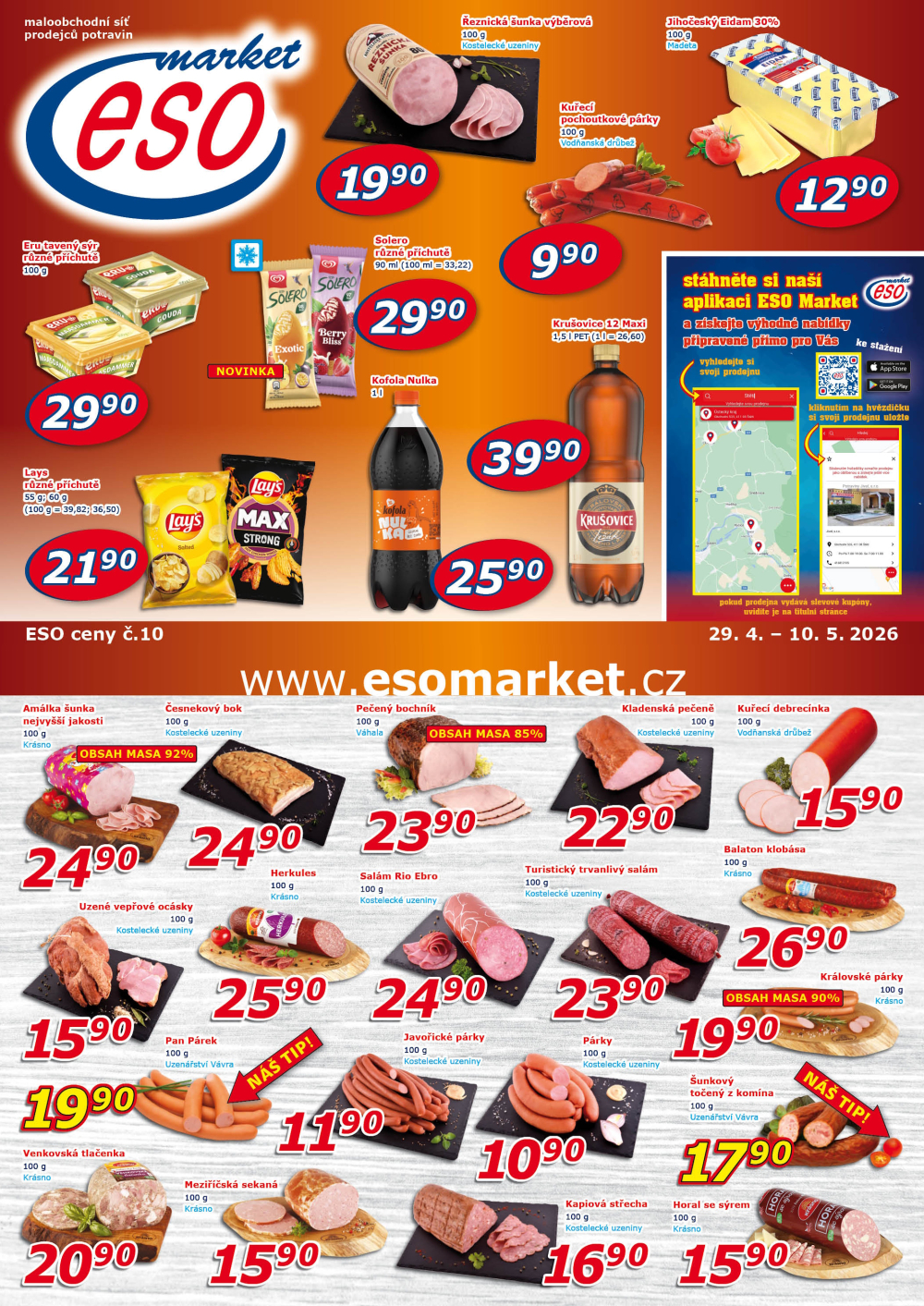 Leták ESO MARKET leták - strana 1