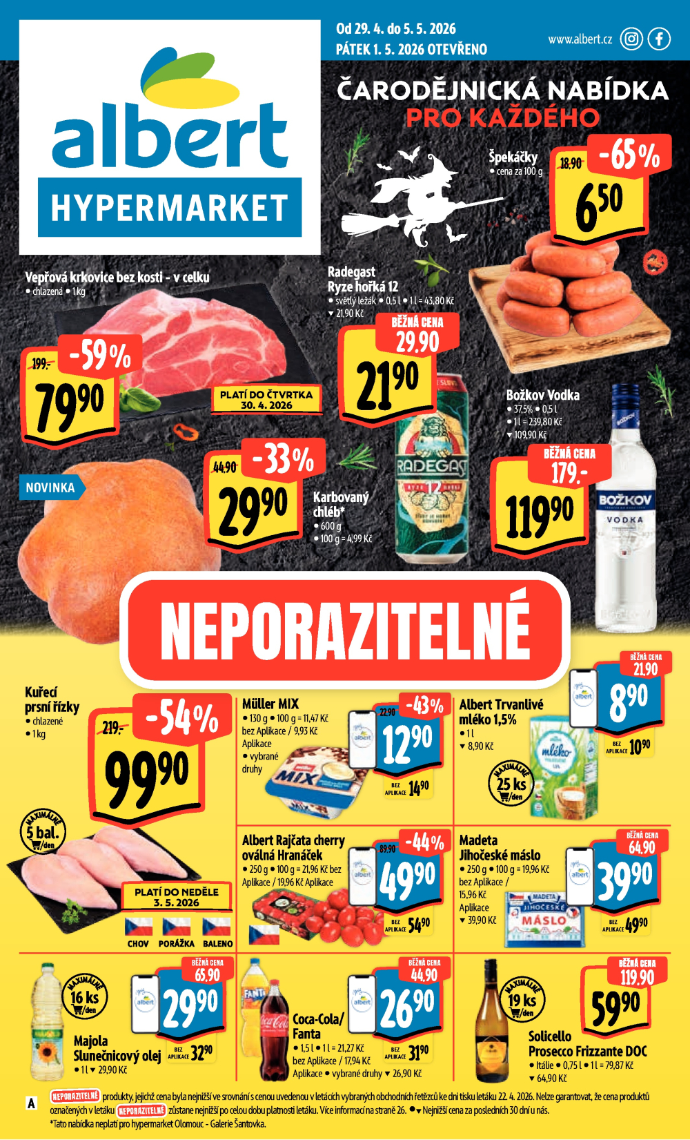 Leták Albert Hypermarket leták - strana 1