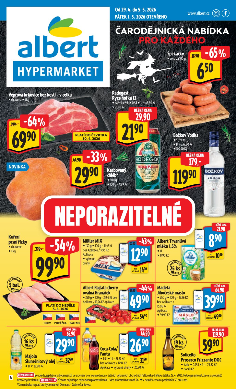Leták Albert Hypermarket leták - strana 1