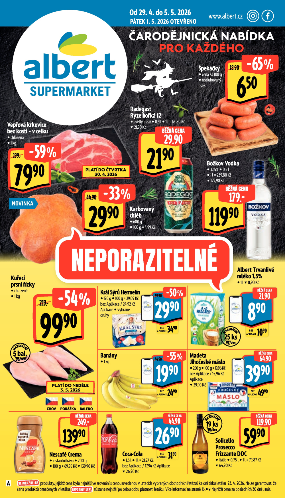 Leták Albert Supermarket leták - strana 1