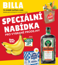 Akční leták BILLA  - Speciální nabídka pro vybrané prodejny