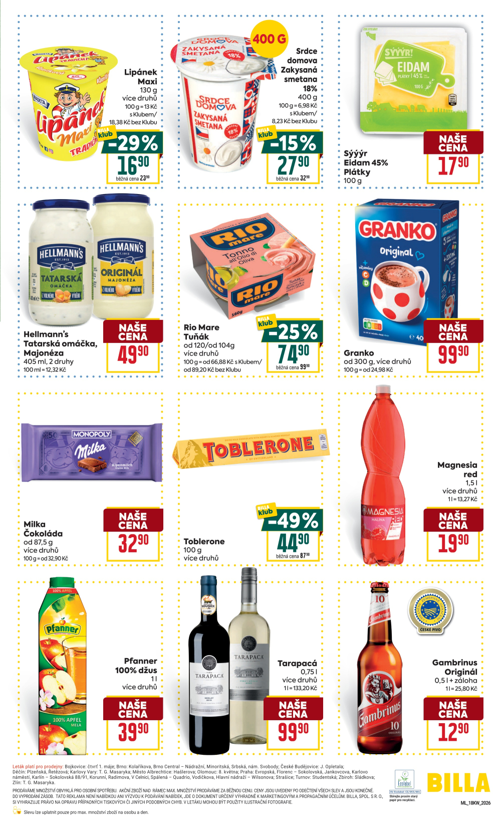 Leták BILLA malý leták - strana 3