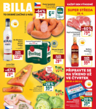 Akční leták BILLA velký 