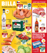 Akční leták BILLA velký 