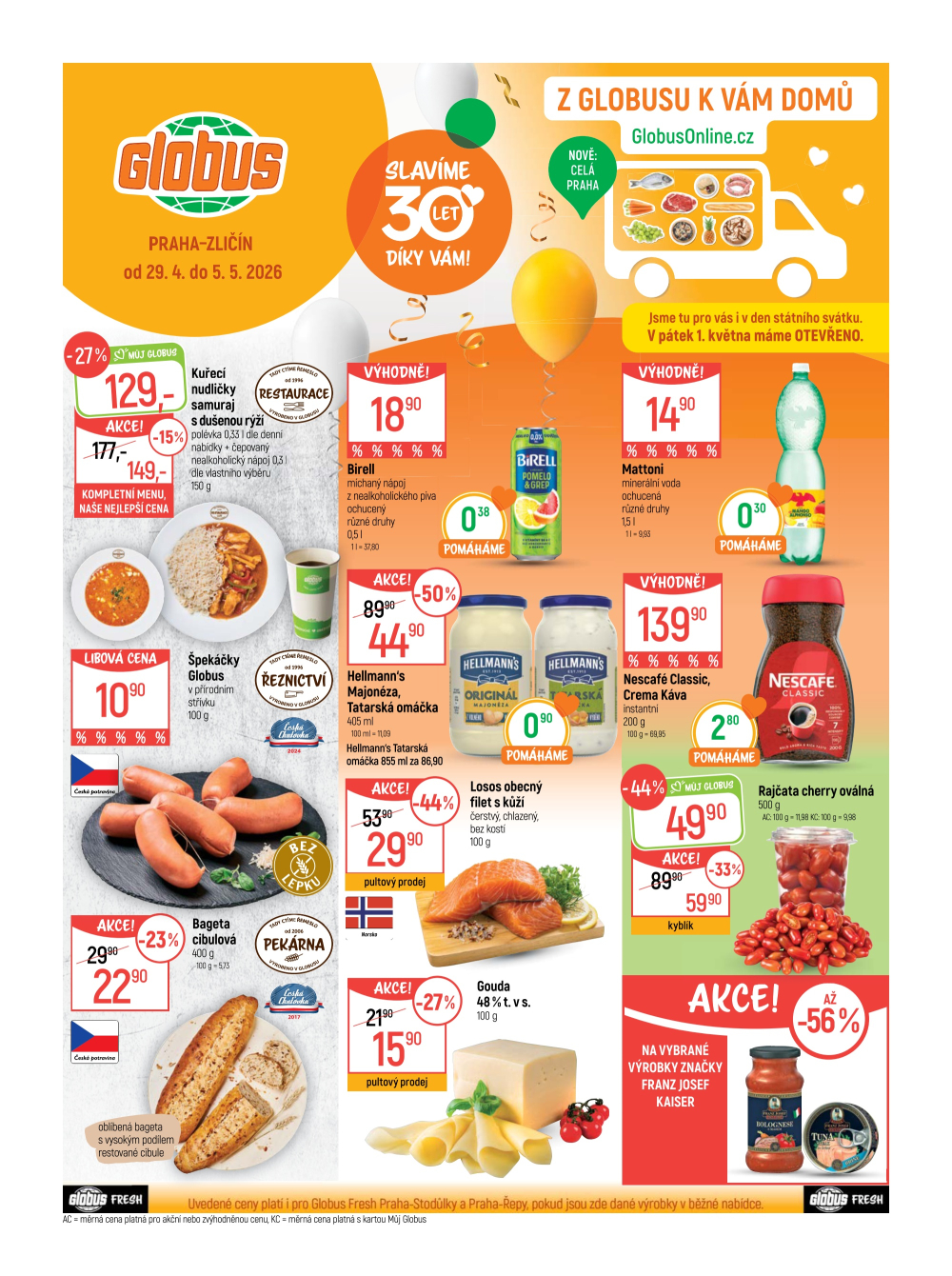 Leták Globus leták Praha - Zličín - strana 1