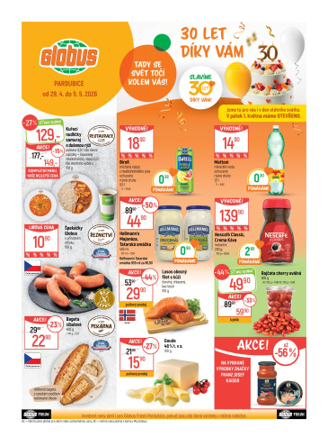 Globus leták Pardubice