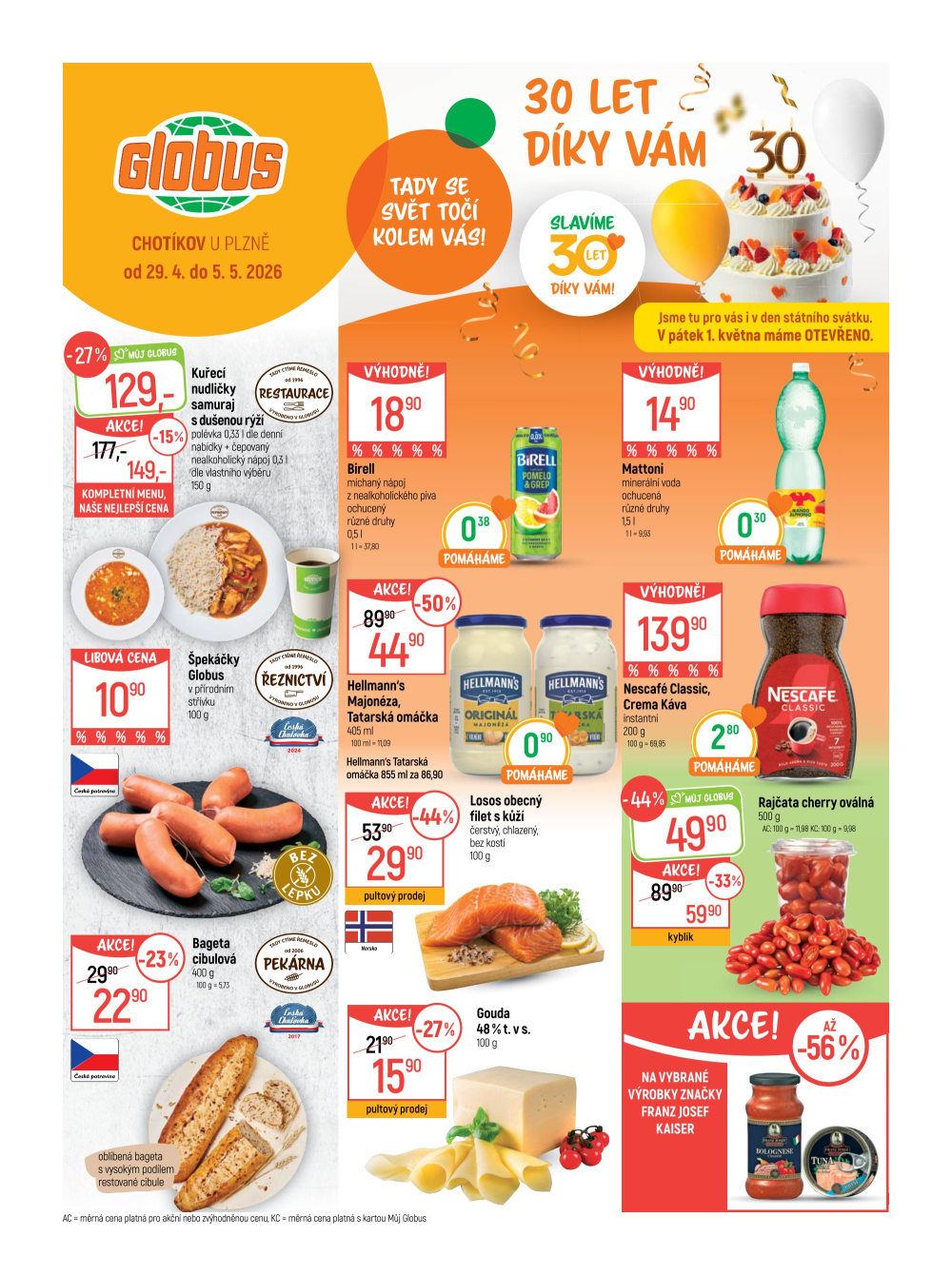 Leták Globus leták Chotikov (Plzeň) - strana 1