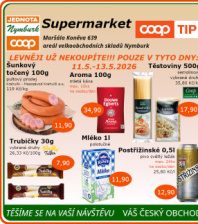 Akční leták COOP Jednota Nymburk Supermarket 